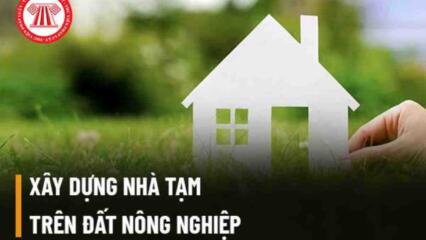 Xây Dựng Nhà Tạm Trên đất Nông Nghiệp Thì Có được Không? Làm Sao để được Cấp Phép Xây Dựng Nhà Tạm Trên đất Nông Nghiệp?